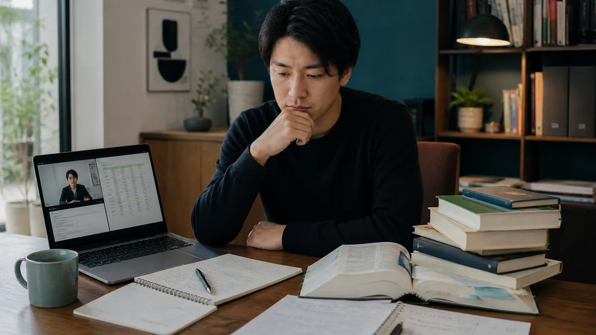 オンラインスクールと独学は何が違うのか｜費用以外の差について、教材と計画を確認する社会人